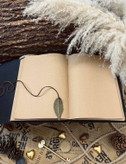 دفتر چرم ۲۰۰ برگ چرم قهوه ای سوخته کایرا