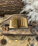 دفترچه دستساز چرمی جیبدار با اویز سنجاقک کایرا